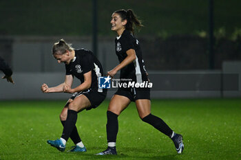 2024-11-02 - Dominika Skorvankova of F.C. Como Women celebrates after scoring the gol of 0-2 during the 8th day of the Serie A Femminile eBay Championship between S.S. Lazio and F.C. Como at the Mirko Fersini Stadium on November 2, 2024 in Formello, Italy. - LAZIO WOMEN VS FC COMO WOMEN - ITALIAN SERIE A WOMEN - SOCCER