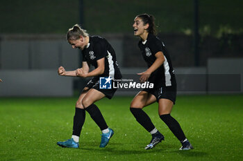 2024-11-02 - Dominika Skorvankova of F.C. Como Women celebrates after scoring the gol of 0-2 during the 8th day of the Serie A Femminile eBay Championship between S.S. Lazio and F.C. Como at the Mirko Fersini Stadium on November 2, 2024 in Formello, Italy. - LAZIO WOMEN VS FC COMO WOMEN - ITALIAN SERIE A WOMEN - SOCCER