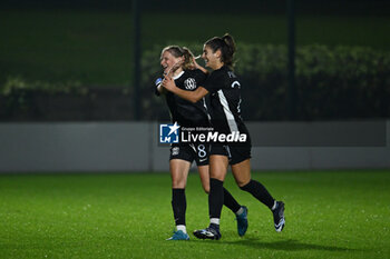 2024-11-02 - Dominika Skorvankova of F.C. Como Women celebrates after scoring the gol of 0-2 during the 8th day of the Serie A Femminile eBay Championship between S.S. Lazio and F.C. Como at the Mirko Fersini Stadium on November 2, 2024 in Formello, Italy. - LAZIO WOMEN VS FC COMO WOMEN - ITALIAN SERIE A WOMEN - SOCCER