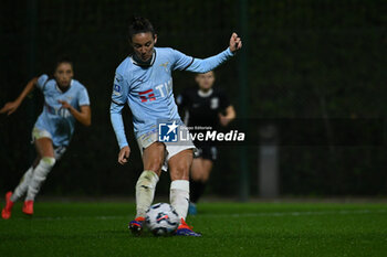 2024-11-02 - Clarisse Le Bihan of S.S. Lazio in action during the 8th day of the Serie A Femminile eBay Championship between S.S. Lazio and F.C. Como at the Mirko Fersini Stadium on November 2, 2024 in Formello, Italy. - LAZIO WOMEN VS FC COMO WOMEN - ITALIAN SERIE A WOMEN - SOCCER