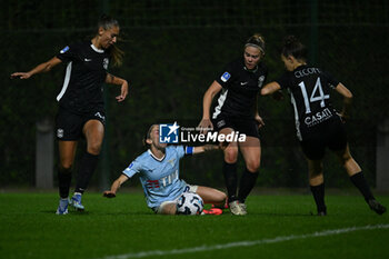 2024-11-02 - Noemi Visentin of S.S. Lazio in action during the 8th day of the Serie A Femminile eBay Championship between S.S. Lazio and F.C. Como at the Mirko Fersini Stadium on November 2, 2024 in Formello, Italy. - LAZIO WOMEN VS FC COMO WOMEN - ITALIAN SERIE A WOMEN - SOCCER