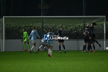 2024-11-02 - Julia Karlernas of F.C. Como Women celebrates after scoring the gol of 0-1 during the 8th day of the Serie A Femminile eBay Championship between S.S. Lazio and F.C. Como at the Mirko Fersini Stadium on November 2, 2024 in Formello, Italy. - LAZIO WOMEN VS FC COMO WOMEN - ITALIAN SERIE A WOMEN - SOCCER