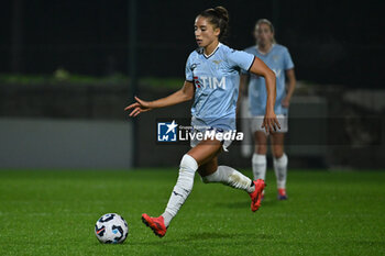 2024-11-02 - Eleonora Goldoni of S.S. Lazio in action during the 8th day of the Serie A Femminile eBay Championship between S.S. Lazio and F.C. Como at the Mirko Fersini Stadium on November 2, 2024 in Formello, Italy. - LAZIO WOMEN VS FC COMO WOMEN - ITALIAN SERIE A WOMEN - SOCCER