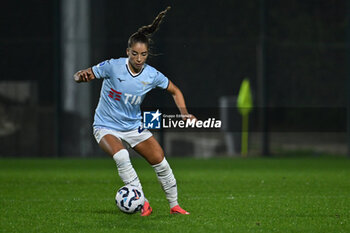 2024-11-02 - Eleonora Goldoni of S.S. Lazio in action during the 8th day of the Serie A Femminile eBay Championship between S.S. Lazio and F.C. Como at the Mirko Fersini Stadium on November 2, 2024 in Formello, Italy. - LAZIO WOMEN VS FC COMO WOMEN - ITALIAN SERIE A WOMEN - SOCCER