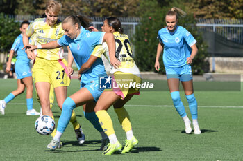 2024-11-03 - Marija Banusic of Napoli Femminile competes for the ball with Estelle Cascarino of Juventus FC during the Soccer- Italian Serie A Women between Napoli Femminile vs Juventus FC at Arena Giuseppe Piccolo Stadium - NAPOLI FEMMINILE VS JUVENTUS FC - ITALIAN SERIE A WOMEN - SOCCER