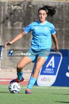 2024-11-03 - Virginia Di Giammarino of Napoli Femminile in action during the Soccer- Italian Serie A Women between Napoli Femminile vs Juventus FC at Arena Giuseppe Piccolo Stadium - NAPOLI FEMMINILE VS JUVENTUS FC - ITALIAN SERIE A WOMEN - SOCCER