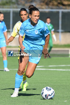 2024-11-03 - Melissa Bellucci of Napoli Femminile in action during the Soccer- Italian Serie A Women between Napoli Femminile vs Juventus FC at Arena Giuseppe Piccolo Stadium - NAPOLI FEMMINILE VS JUVENTUS FC - ITALIAN SERIE A WOMEN - SOCCER