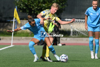 2024-11-03 - Elsa Helena Pelgander of Juventus FC competes for the ball with Paulina Hate Hrumbiegel of Juventus FC during the Soccer- Italian Serie A Women between Napoli Femminile vs Juventus FC at Arena Giuseppe Piccolo Stadium - NAPOLI FEMMINILE VS JUVENTUS FC - ITALIAN SERIE A WOMEN - SOCCER