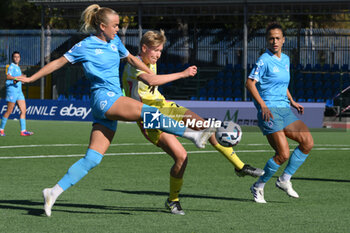 2024-11-03 - Elsa Helena Pelgander of Juventus FC competes for the ball with Paulina Hate Hrumbiegel of Juventus FC during the Soccer- Italian Serie A Women between Napoli Femminile vs Juventus FC at Arena Giuseppe Piccolo Stadium - NAPOLI FEMMINILE VS JUVENTUS FC - ITALIAN SERIE A WOMEN - SOCCER