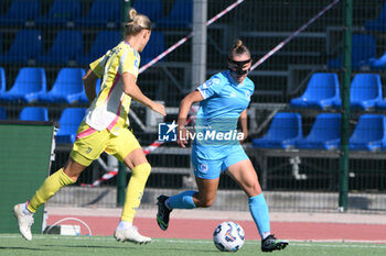 2024-11-03 - Michela Giordano of Napoli Femminile in action during the Soccer- Italian Serie A Women between Napoli Femminile vs Juventus FC at Arena Giuseppe Piccolo Stadium - NAPOLI FEMMINILE VS JUVENTUS FC - ITALIAN SERIE A WOMEN - SOCCER