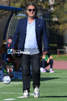 2024-11-03 - Salvatore Mango coach of Napoli Femminile look during the Soccer- Italian Serie A Women between Napoli Femminile vs Juventus FC at Arena Giuseppe Piccolo Stadium - NAPOLI FEMMINILE VS JUVENTUS FC - ITALIAN SERIE A WOMEN - SOCCER