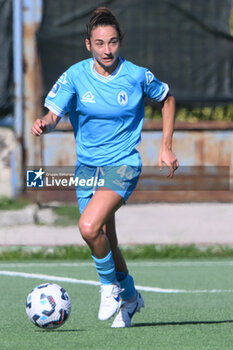 2024-11-03 - Tecla Pettenuzzo of Napoli Femminile in action during the Soccer- Italian Serie A Women between Napoli Femminile vs Juventus FC at Arena Giuseppe Piccolo Stadium - NAPOLI FEMMINILE VS JUVENTUS FC - ITALIAN SERIE A WOMEN - SOCCER