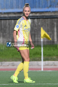 2024-11-03 - Asia Bragonzi of Juventus FC look during the Soccer- Italian Serie A Women between Napoli Femminile vs Juventus FC at Arena Giuseppe Piccolo Stadium - NAPOLI FEMMINILE VS JUVENTUS FC - ITALIAN SERIE A WOMEN - SOCCER