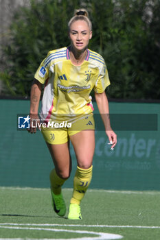 2024-11-03 - Asia Bragonzi of Juventus FC look during the Soccer- Italian Serie A Women between Napoli Femminile vs Juventus FC at Arena Giuseppe Piccolo Stadium - NAPOLI FEMMINILE VS JUVENTUS FC - ITALIAN SERIE A WOMEN - SOCCER