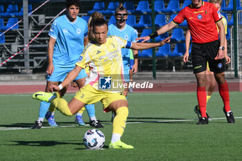 2024-11-03 - Arianna Caruso of Juventus FC scores goal 0-3 during the Soccer- Italian Serie A Women between Napoli Femminile vs Juventus FC at Arena Giuseppe Piccolo Stadium - NAPOLI FEMMINILE VS JUVENTUS FC - ITALIAN SERIE A WOMEN - SOCCER