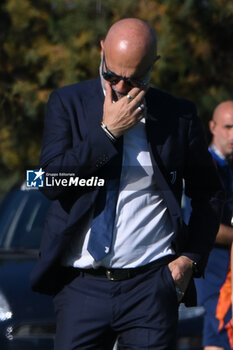 2024-11-03 - Massimilano Canzi coach of Juventus FC during the Soccer- Italian Serie A Women between Napoli Femminile vs Juventus FC at Arena Giuseppe Piccolo Stadium - NAPOLI FEMMINILE VS JUVENTUS FC - ITALIAN SERIE A WOMEN - SOCCER