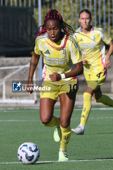 2024-11-03 - Lindsey Thomas of Juventus FC in action during the Soccer- Italian Serie A Women between Napoli Femminile vs Juventus FC at Arena Giuseppe Piccolo Stadium - NAPOLI FEMMINILE VS JUVENTUS FC - ITALIAN SERIE A WOMEN - SOCCER