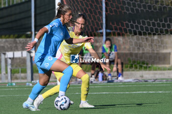 2024-11-03 - Marija Banusic of Napoli Femminile competes for the ball with Arianna Caruso of Juventus FC during the Soccer- Italian Serie A Women between Napoli Femminile vs Juventus FC at Arena Giuseppe Piccolo Stadium - NAPOLI FEMMINILE VS JUVENTUS FC - ITALIAN SERIE A WOMEN - SOCCER