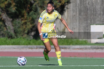 2024-11-03 - Chiara Beccari of Juventus FC in action during the Soccer- Italian Serie A Women between Napoli Femminile vs Juventus FC at Arena Giuseppe Piccolo Stadium - NAPOLI FEMMINILE VS JUVENTUS FC - ITALIAN SERIE A WOMEN - SOCCER