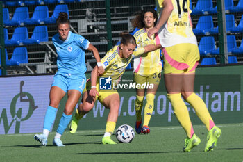 2024-11-03 - Alice Giai of Napoli Femminile competes for the ball with Arianna Caruso of Juventus FC during the Soccer- Italian Serie A Women between Napoli Femminile vs Juventus FC at Arena Giuseppe Piccolo Stadium - NAPOLI FEMMINILE VS JUVENTUS FC - ITALIAN SERIE A WOMEN - SOCCER