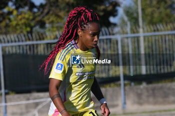 2024-11-03 - Manuela Sciabica of Napoli Femminile look during the Soccer- Italian Serie A Women between Napoli Femminile vs Juventus FC at Arena Giuseppe Piccolo Stadium - NAPOLI FEMMINILE VS JUVENTUS FC - ITALIAN SERIE A WOMEN - SOCCER