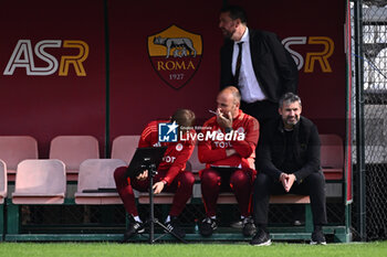 2024-11-09 - Alessandro Spugna coach of A.S. Roma Femminile during the 9th day of the Serie A Femminile eBay Championship between A.S. Roma and A.C.F. Fiorentina Femminile at the Tre Fontane Stadium on November 9, 2024 in Rome, Italy. - AS ROMA VS ACF FIORENTINA - ITALIAN SERIE A WOMEN - SOCCER