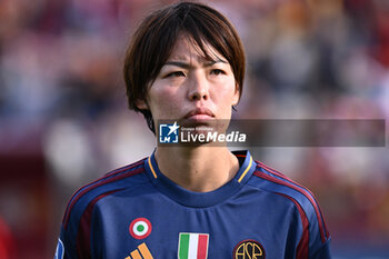 2024-11-09 - Saki Kumagai of A.S. Roma Femminile during the 9th day of the Serie A Femminile eBay Championship between A.S. Roma and A.C.F. Fiorentina Femminile at the Tre Fontane Stadium on November 9, 2024 in Rome, Italy. - AS ROMA VS ACF FIORENTINA - ITALIAN SERIE A WOMEN - SOCCER