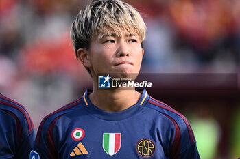 2024-11-09 - Moeka Minami of A.S. Roma Femminile during the 9th day of the Serie A Femminile eBay Championship between A.S. Roma and A.C.F. Fiorentina Femminile at the Tre Fontane Stadium on November 9, 2024 in Rome, Italy. - AS ROMA VS ACF FIORENTINA - ITALIAN SERIE A WOMEN - SOCCER