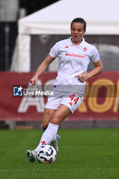 2024-11-09 - Emma Skou Faerge of A.C.F Fiorentina in action during the 9th day of the Serie A Femminile eBay Championship between A.S. Roma and A.C.F. Fiorentina Femminile at the Tre Fontane Stadium on November 9, 2024 in Rome, Italy. - AS ROMA VS ACF FIORENTINA - ITALIAN SERIE A WOMEN - SOCCER