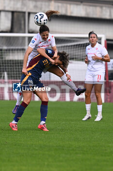 2024-11-09 - Valentina Giacinti of A.S. Roma Femminile in action during the 9th day of the Serie A Femminile eBay Championship between A.S. Roma and A.C.F. Fiorentina Femminile at the Tre Fontane Stadium on November 9, 2024 in Rome, Italy. - AS ROMA VS ACF FIORENTINA - ITALIAN SERIE A WOMEN - SOCCER