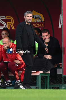 2024-11-09 - Alessandro Spugna coach of A.S. Roma Femminile during the 9th day of the Serie A Femminile eBay Championship between A.S. Roma and A.C.F. Fiorentina Femminile at the Tre Fontane Stadium on November 9, 2024 in Rome, Italy. - AS ROMA VS ACF FIORENTINA - ITALIAN SERIE A WOMEN - SOCCER