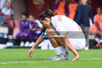 2024-11-09 - Agnese Bonfantini of A.C.F Fiorentina during the 9th day of the Serie A Femminile eBay Championship between A.S. Roma and A.C.F. Fiorentina Femminile at the Tre Fontane Stadium on November 9, 2024 in Rome, Italy. - AS ROMA VS ACF FIORENTINA - ITALIAN SERIE A WOMEN - SOCCER