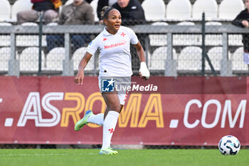 2024-11-09 - Madelen Janogy of A.C.F Fiorentina in action during the 9th day of the Serie A Femminile eBay Championship between A.S. Roma and A.C.F. Fiorentina Femminile at the Tre Fontane Stadium on November 9, 2024 in Rome, Italy. - AS ROMA VS ACF FIORENTINA - ITALIAN SERIE A WOMEN - SOCCER