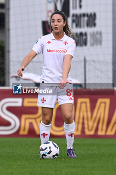 2024-11-09 - Maria Luisa Filangeri of A.C.F Fiorentina in action during the 9th day of the Serie A Femminile eBay Championship between A.S. Roma and A.C.F. Fiorentina Femminile at the Tre Fontane Stadium on November 9, 2024 in Rome, Italy. - AS ROMA VS ACF FIORENTINA - ITALIAN SERIE A WOMEN - SOCCER