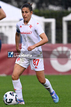 2024-11-09 - Veronica Boquete of A.C.F Fiorentina in action during the 9th day of the Serie A Femminile eBay Championship between A.S. Roma and A.C.F. Fiorentina Femminile at the Tre Fontane Stadium on November 9, 2024 in Rome, Italy. - AS ROMA VS ACF FIORENTINA - ITALIAN SERIE A WOMEN - SOCCER