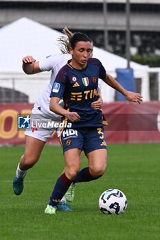 2024-11-09 - Emma Snerle of A.C.F Fiorentina and Lucia Di Guglielmo of A.S. Roma Femminile in action during the 9th day of the Serie A Femminile eBay Championship between A.S. Roma and A.C.F. Fiorentina Femminile at the Tre Fontane Stadium on November 9, 2024 in Rome, Italy. - AS ROMA VS ACF FIORENTINA - ITALIAN SERIE A WOMEN - SOCCER