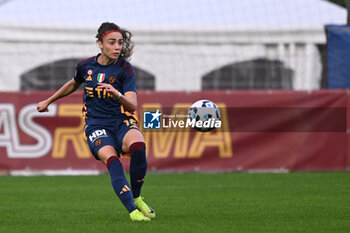 2024-11-09 - Benedetta Glionna of A.S. Roma Femminile in action during the 9th day of the Serie A Femminile eBay Championship between A.S. Roma and A.C.F. Fiorentina Femminile at the Tre Fontane Stadium on November 9, 2024 in Rome, Italy. - AS ROMA VS ACF FIORENTINA - ITALIAN SERIE A WOMEN - SOCCER