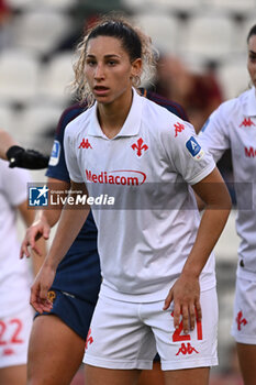 2024-11-09 - Emma Severini of A.C.F Fiorentina during the 9th day of the Serie A Femminile eBay Championship between A.S. Roma and A.C.F. Fiorentina Femminile at the Tre Fontane Stadium on November 9, 2024 in Rome, Italy. - AS ROMA VS ACF FIORENTINA - ITALIAN SERIE A WOMEN - SOCCER