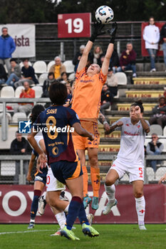 2024-11-09 - Cecilie Fiskerstrand of A.C.F Fiorentina during the 9th day of the Serie A Femminile eBay Championship between A.S. Roma and A.C.F. Fiorentina Femminile at the Tre Fontane Stadium on November 9, 2024 in Rome, Italy. - AS ROMA VS ACF FIORENTINA - ITALIAN SERIE A WOMEN - SOCCER