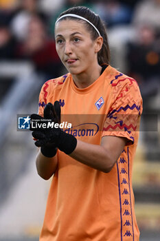 2024-11-09 - Cecilie Fiskerstrand of A.C.F Fiorentina during the 9th day of the Serie A Femminile eBay Championship between A.S. Roma and A.C.F. Fiorentina Femminile at the Tre Fontane Stadium on November 9, 2024 in Rome, Italy. - AS ROMA VS ACF FIORENTINA - ITALIAN SERIE A WOMEN - SOCCER