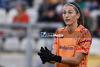 2024-11-09 - Cecilie Fiskerstrand of A.C.F Fiorentina during the 9th day of the Serie A Femminile eBay Championship between A.S. Roma and A.C.F. Fiorentina Femminile at the Tre Fontane Stadium on November 9, 2024 in Rome, Italy. - AS ROMA VS ACF FIORENTINA - ITALIAN SERIE A WOMEN - SOCCER