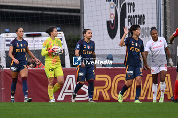 2024-11-09 - Camelia Ceasar of A.S. Roma Femminile in action during the 9th day of the Serie A Femminile eBay Championship between A.S. Roma and A.C.F. Fiorentina Femminile at the Tre Fontane Stadium on November 9, 2024 in Rome, Italy. - AS ROMA VS ACF FIORENTINA - ITALIAN SERIE A WOMEN - SOCCER