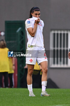 2024-11-09 - Agnese Bonfantini of A.C.F Fiorentina during the 9th day of the Serie A Femminile eBay Championship between A.S. Roma and A.C.F. Fiorentina Femminile at the Tre Fontane Stadium on November 9, 2024 in Rome, Italy. - AS ROMA VS ACF FIORENTINA - ITALIAN SERIE A WOMEN - SOCCER