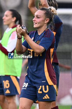 2024-11-09 - Giada Greggi of A.S. Roma Femminile during the 9th day of the Serie A Femminile eBay Championship between A.S. Roma and A.C.F. Fiorentina Femminile at the Tre Fontane Stadium on November 9, 2024 in Rome, Italy. - AS ROMA VS ACF FIORENTINA - ITALIAN SERIE A WOMEN - SOCCER