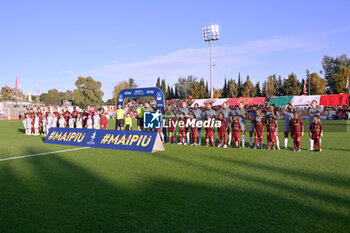 2024-11-17 - Line up during the Italian Football Championship League A Women 2024/2025 match between AS Roma vs SS Lazio at the Tre Fontane stadium on 17 November 2024. - AS ROMA VS LAZIO WOMEN - ITALIAN SERIE A WOMEN - SOCCER