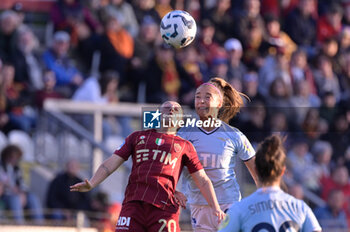 2024-11-17 - Lazio’s Women Eleonora Goldoni and AS Roma's Giada Greggi  during the Italian Football Championship League A Women 2024/2025 match between AS Roma vs SS Lazio at the Tre Fontane stadium on 17 November 2024. - AS ROMA VS LAZIO WOMEN - ITALIAN SERIE A WOMEN - SOCCER