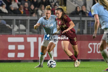 2024-11-17 - Lazio's Women Louise Eriksen  and AS Roma's Alice Corelli  during the Italian Football Championship League A Women 2024/2025 match between AS Roma vs SS Lazio at the Tre Fontane stadium on 17 November 2024. - AS ROMA VS LAZIO WOMEN - ITALIAN SERIE A WOMEN - SOCCER