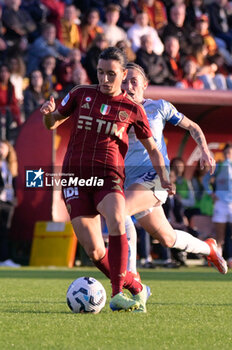 2024-11-17 - AS Roma's Lucia Di Guglielmo  during the Italian Football Championship League A Women 2024/2025 match between AS Roma vs SS Lazio at the Tre Fontane stadium on 17 November 2024. - AS ROMA VS LAZIO WOMEN - ITALIAN SERIE A WOMEN - SOCCER