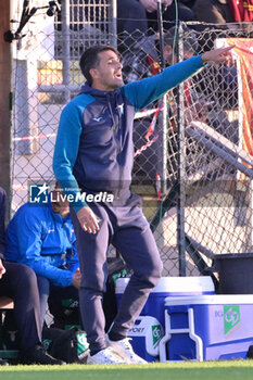 2024-11-17 - Lazio's Women head coach Gianluca Grassadonia  during the Italian Football Championship League A Women 2024/2025 match between AS Roma vs SS Lazio at the Tre Fontane stadium on 17 November 2024. - AS ROMA VS LAZIO WOMEN - ITALIAN SERIE A WOMEN - SOCCER