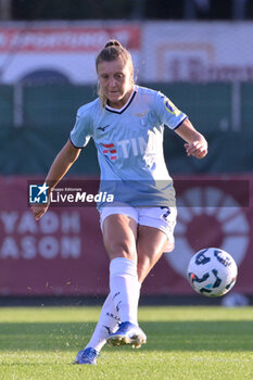 2024-11-17 - Lazio’s Women Federica D'Auria  during the Italian Football Championship League A Women 2024/2025 match between AS Roma vs SS Lazio at the Tre Fontane stadium on 17 November 2024. - AS ROMA VS LAZIO WOMEN - ITALIAN SERIE A WOMEN - SOCCER